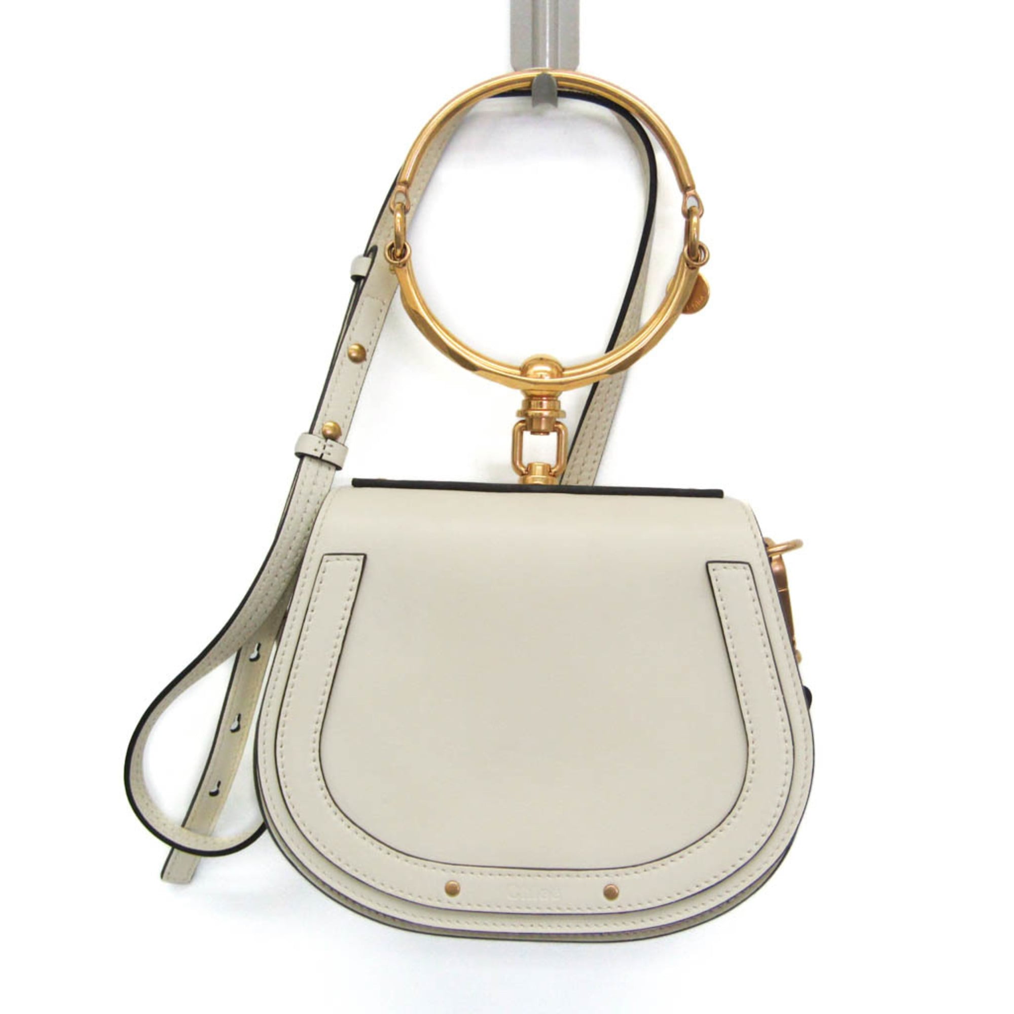 Rakuten - クロエ(Chloé) ナイル レディース レザー ハンドバッグ,ショルダーバッグ オフホワイト【中古】