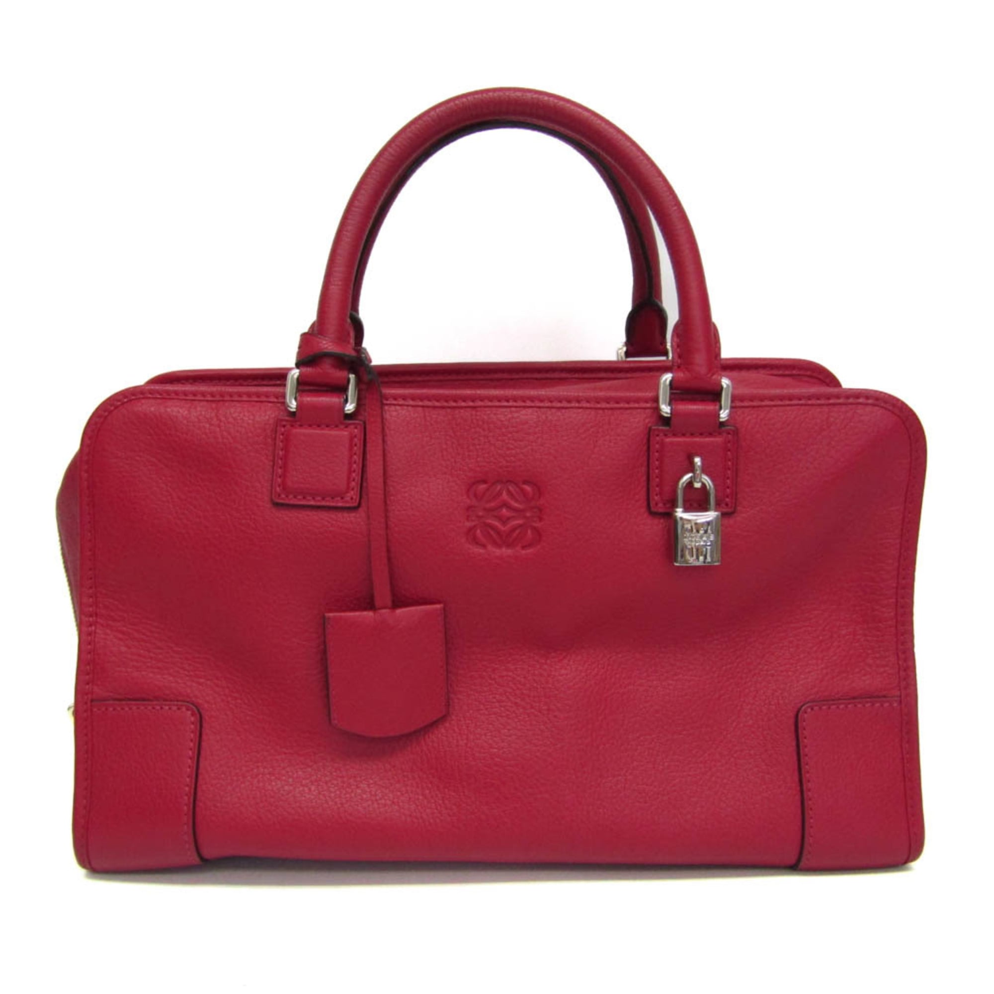 Rakuten - ロエベ(Loewe) アマソナ 36 レディース レザー ハンドバッグ ピンク【中古】