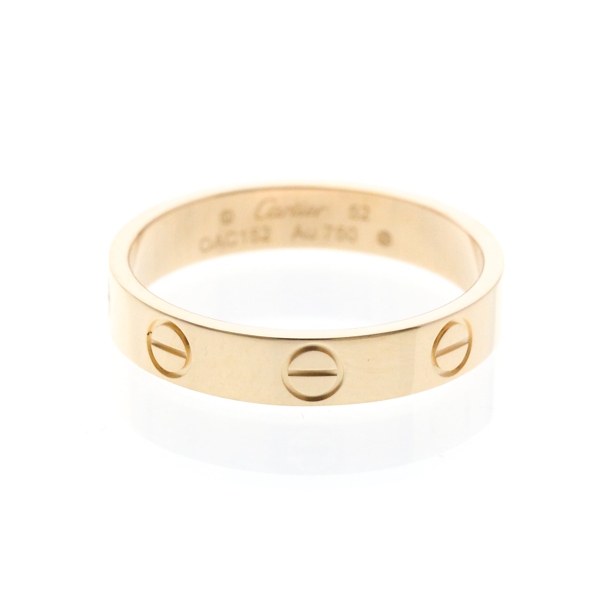 カルティエ(Cartier) ミニラブリング 1P ダイヤモンド K18ピンクゴールド(K18PG) ファッション ダイヤモンド バンドリング ピンクゴールド(PG)【中古】