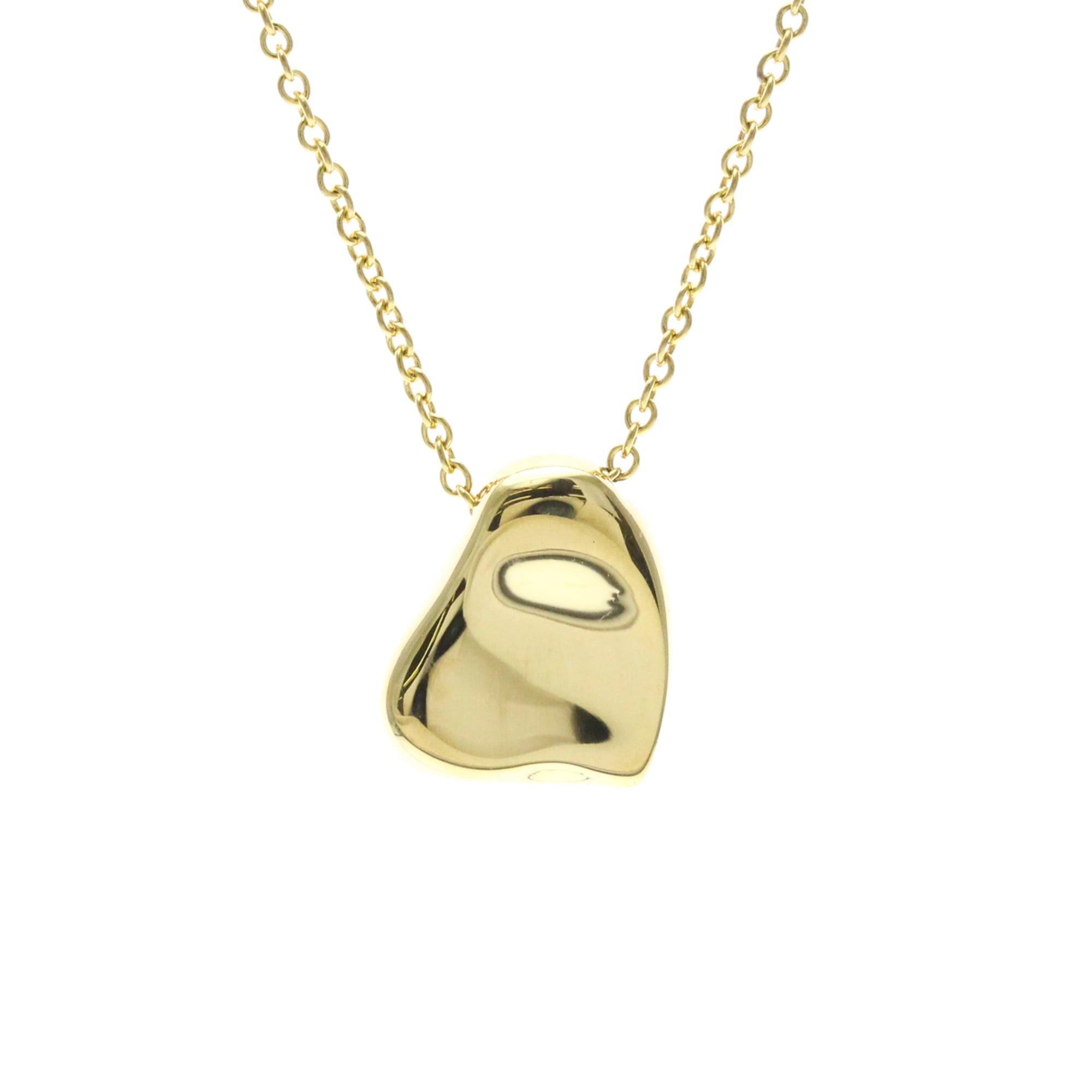 Tiffany & Co. K18 Yellow Gold (K18YG) Necklace (Gold) Full Heart Necklace - Men's/Women's Fashion Necklace (Pre-owned)