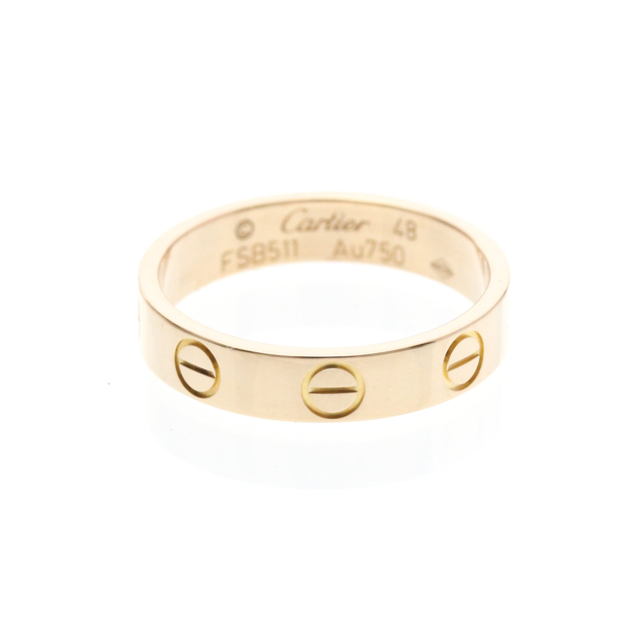 Rakuten - カルティエ(Cartier) ミニラブリング K18ピンクゴールド(K18PG) ファッション 無し バンドリング ピンクゴールド(PG)【中古】