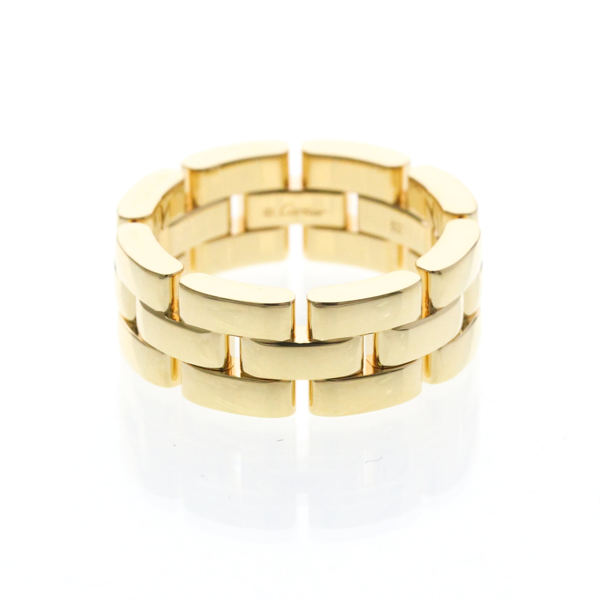 Rakuten - カルティエ(Cartier) マイヨンパンテール リング K18イエローゴールド(K18YG) ファッション 無し バンドリング ゴールド【中古】