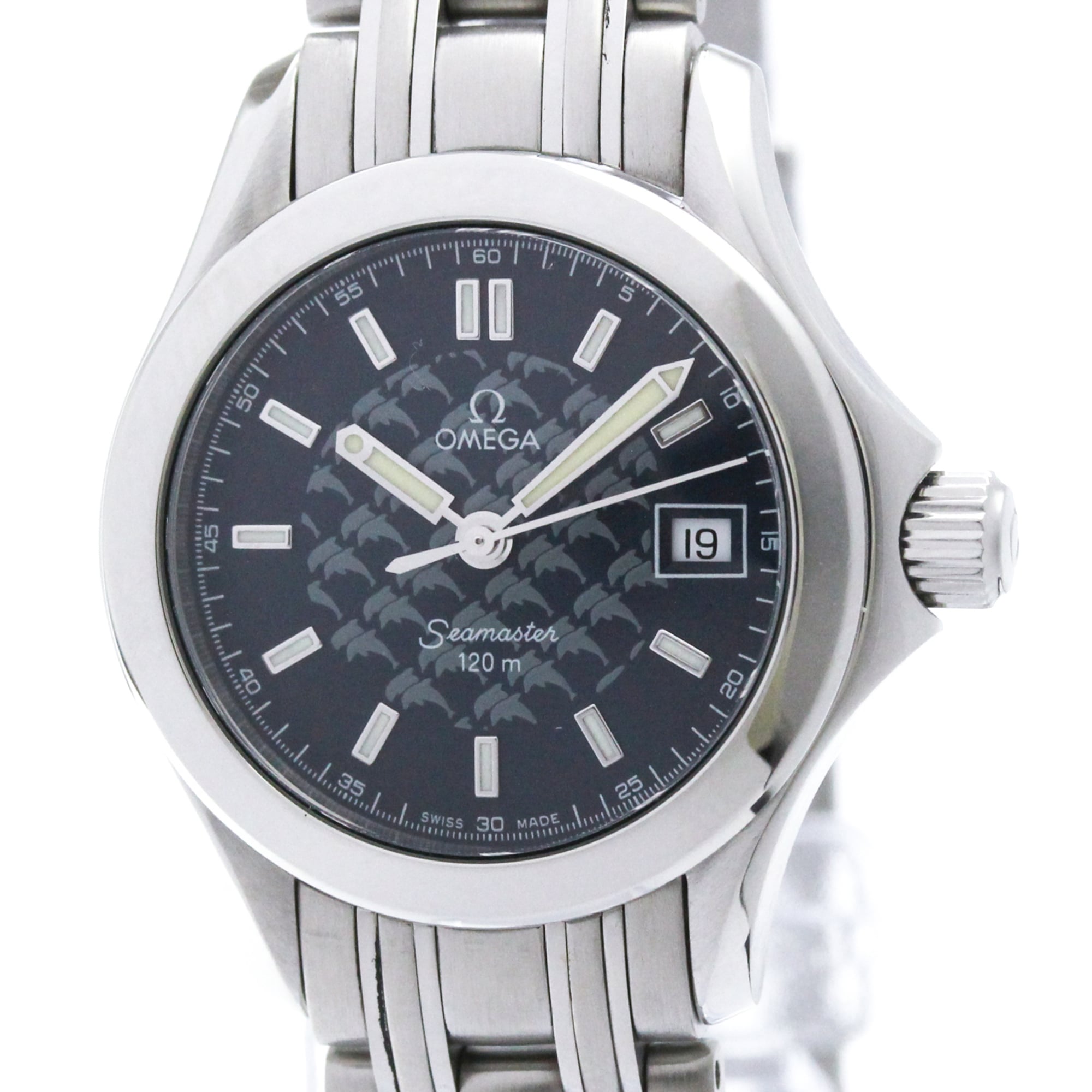 オメガ (OMEGA) シーマスター 120M ジャックマイヨール 2002 限定 ステンレススチ...