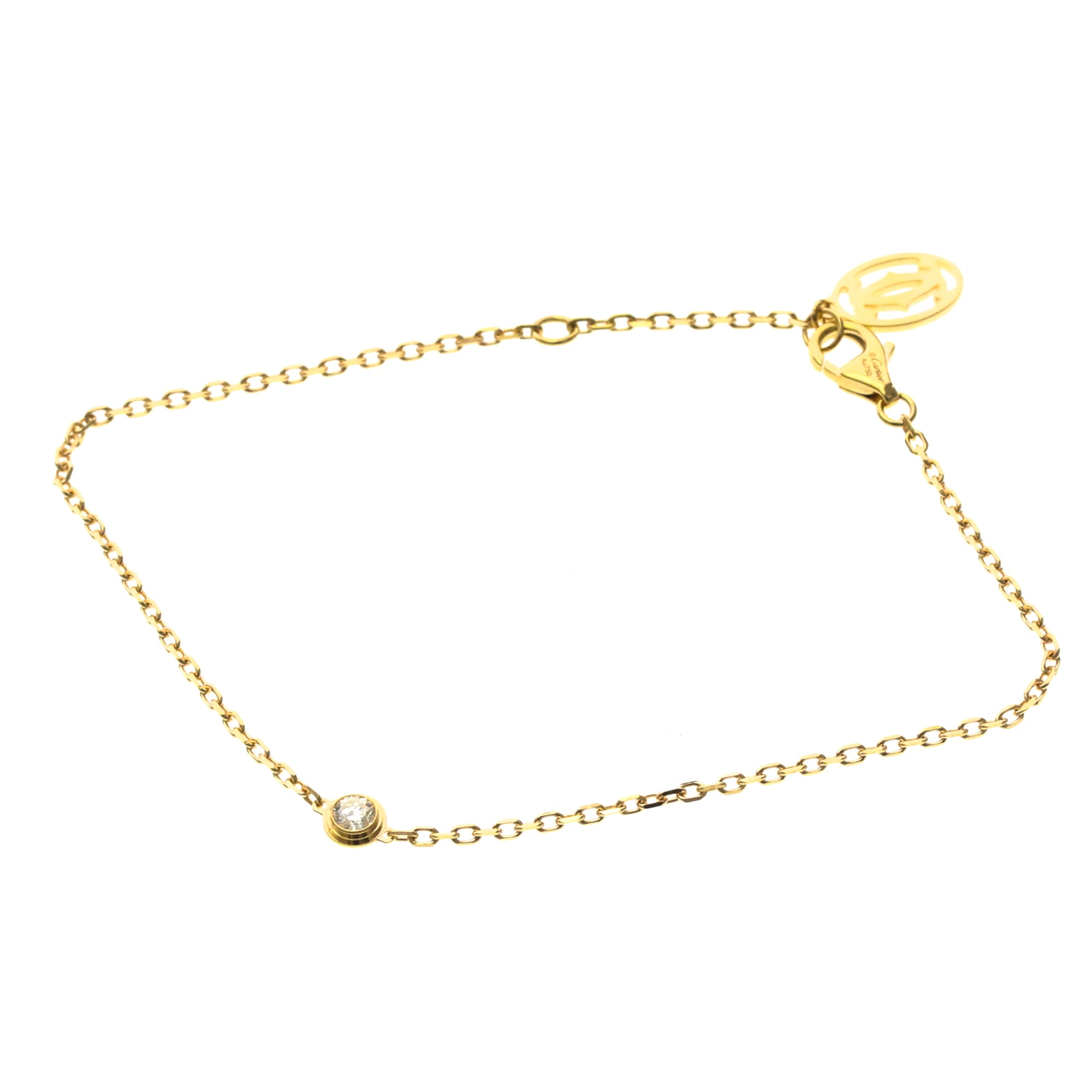 Rakuten - カルティエ(Cartier) ダムール ダイヤモンド ブレスレット SM K18ピンクゴールド(K18PG) ダイヤモンド チャームブレスレット ピンクゴールド(PG)【中古】
