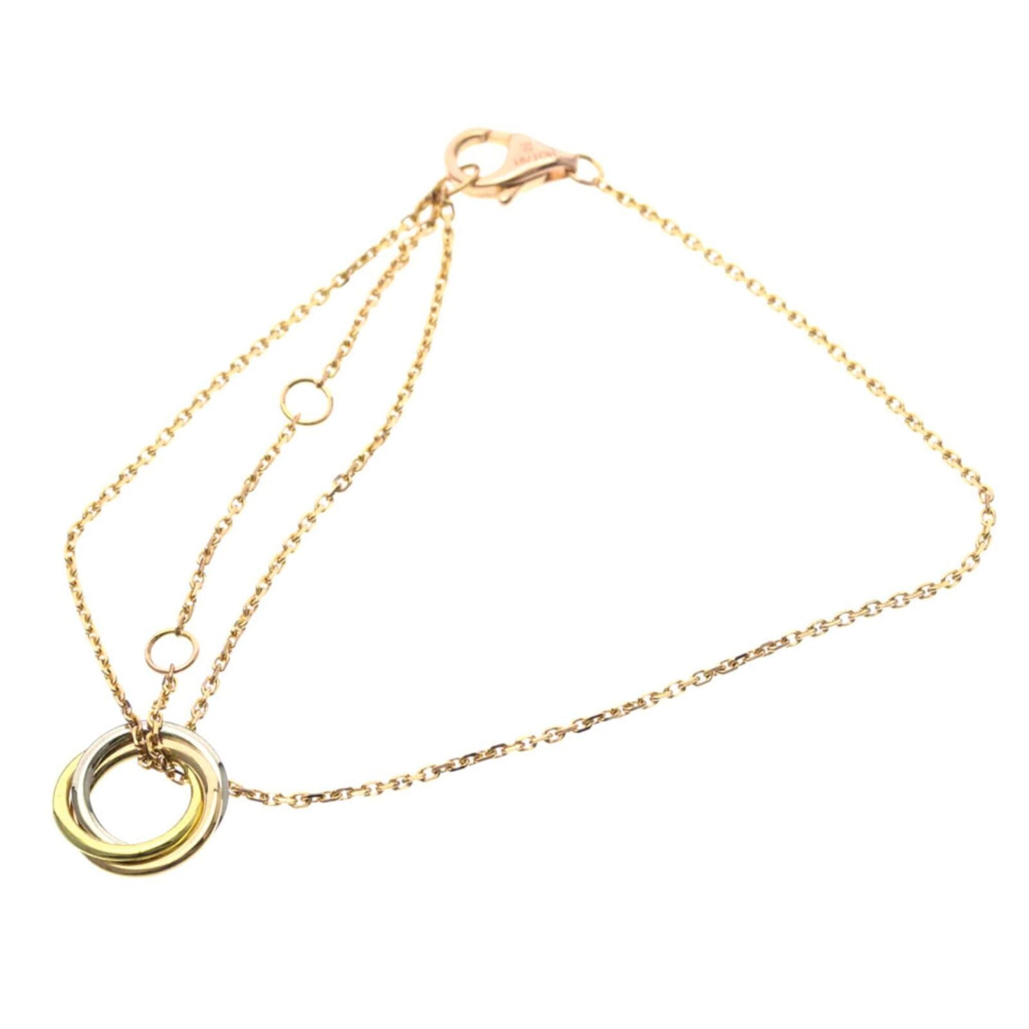 カルティエ(Cartier) ベビートリニティ ブレスレット K18イエローゴールド(K18YG),K18ピンクゴールド(K18PG),K18ホワイトゴールド(K18WG) 無し チャームブレスレット ゴールド【中古】