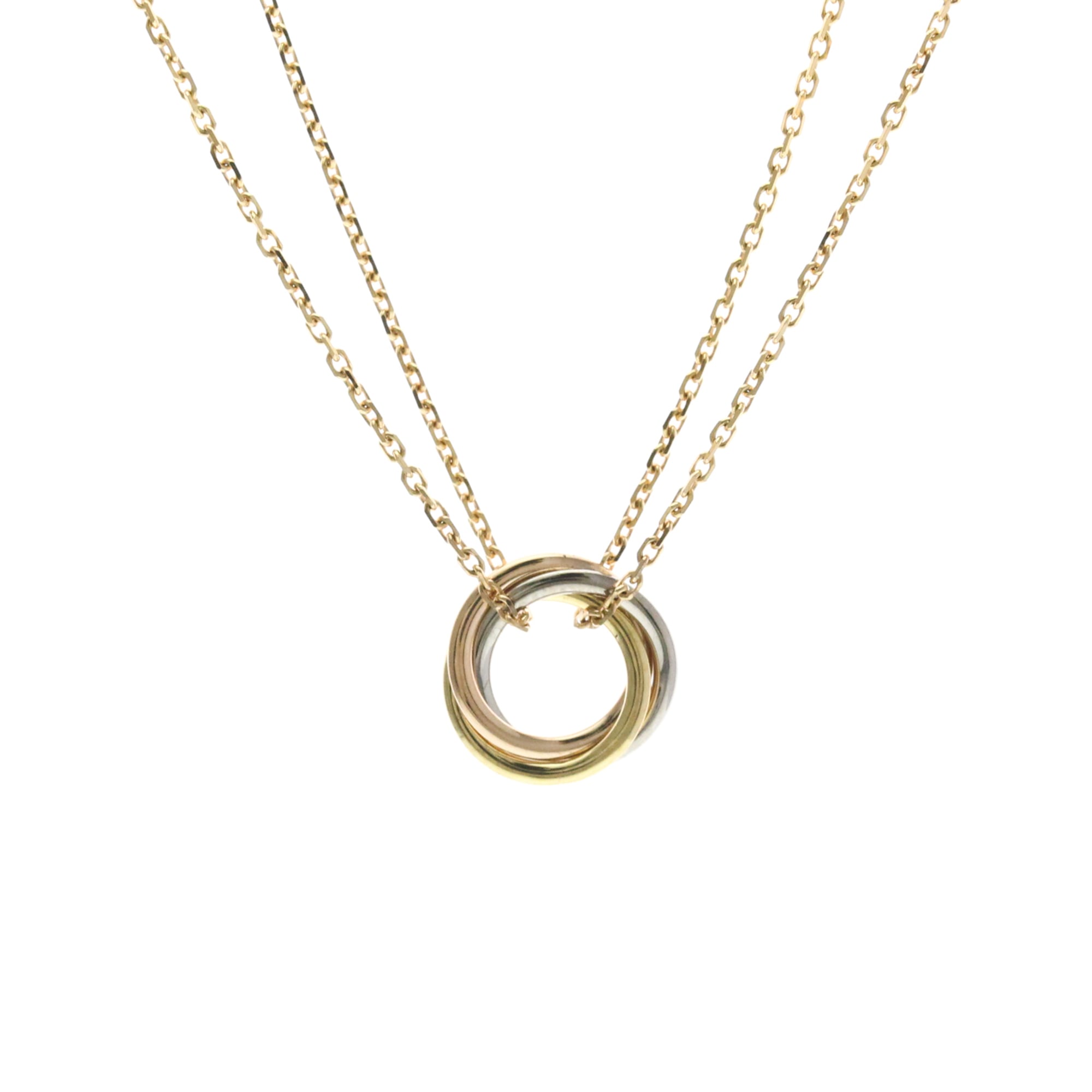 Rakuten - カルティエ(Cartier) K18イエローゴールド(K18YG),K18ピンクゴールド(K18PG),K18ホワイトゴールド(K18WG) 無し メンズ,レディース ファッション ネックレス (ゴールド) ベビートリニティ ネックレス【中古】