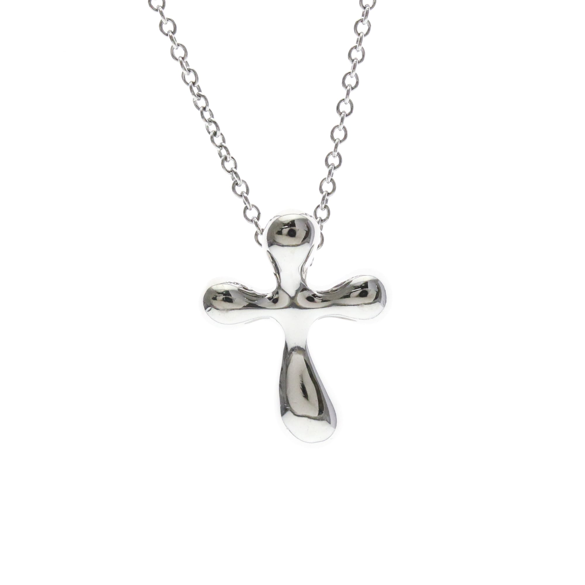 Rakuten - ティファニー(Tiffany) プラチナ 無し メンズ,レディース ファッション ネックレス (シルバー) クロス ネックレス【中古】