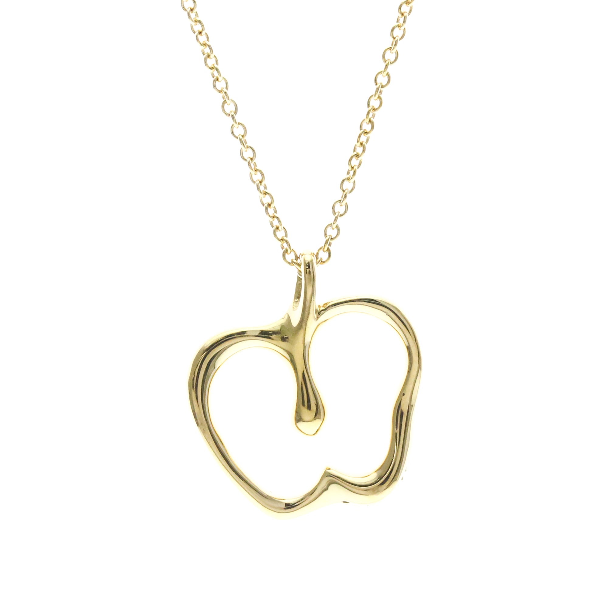 Tiffany & Co. K18 Yellow Gold (K18YG) Necklace (Gold) Apple Necklace - Women's/Men's Fashion Necklace (Used)