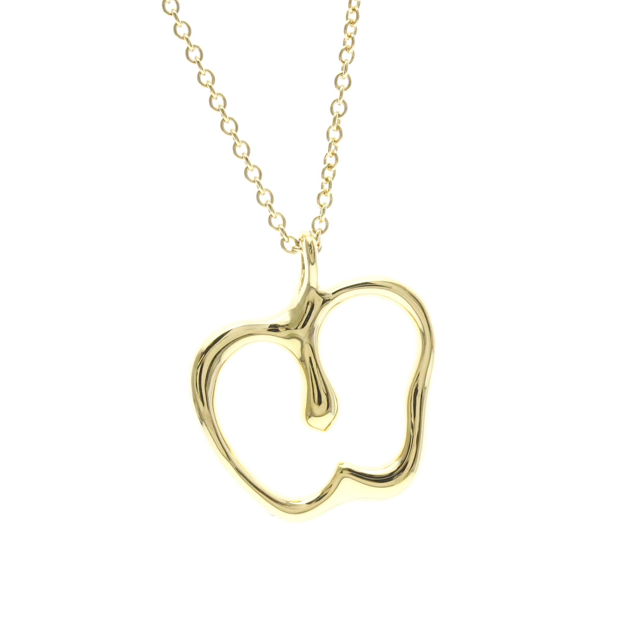 Tiffany & Co. K18 Yellow Gold (K18YG) Necklace (Gold) Apple Necklace - Men's/Women's Fashion Necklace (Used)