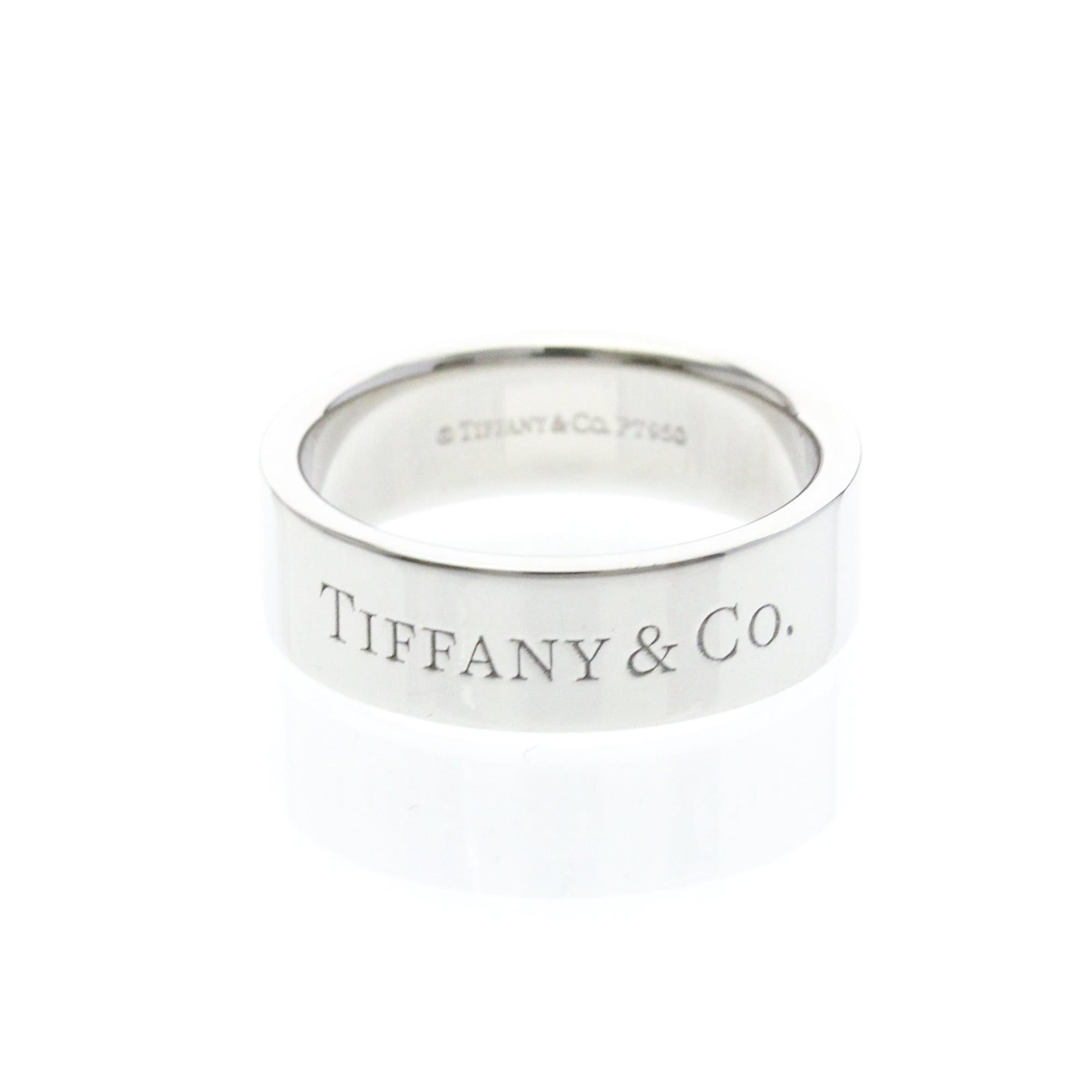 Rakuten - ティファニー(Tiffany) フラットバンドリング LM プラチナ ファッション 無し バンドリング シルバー【中古】