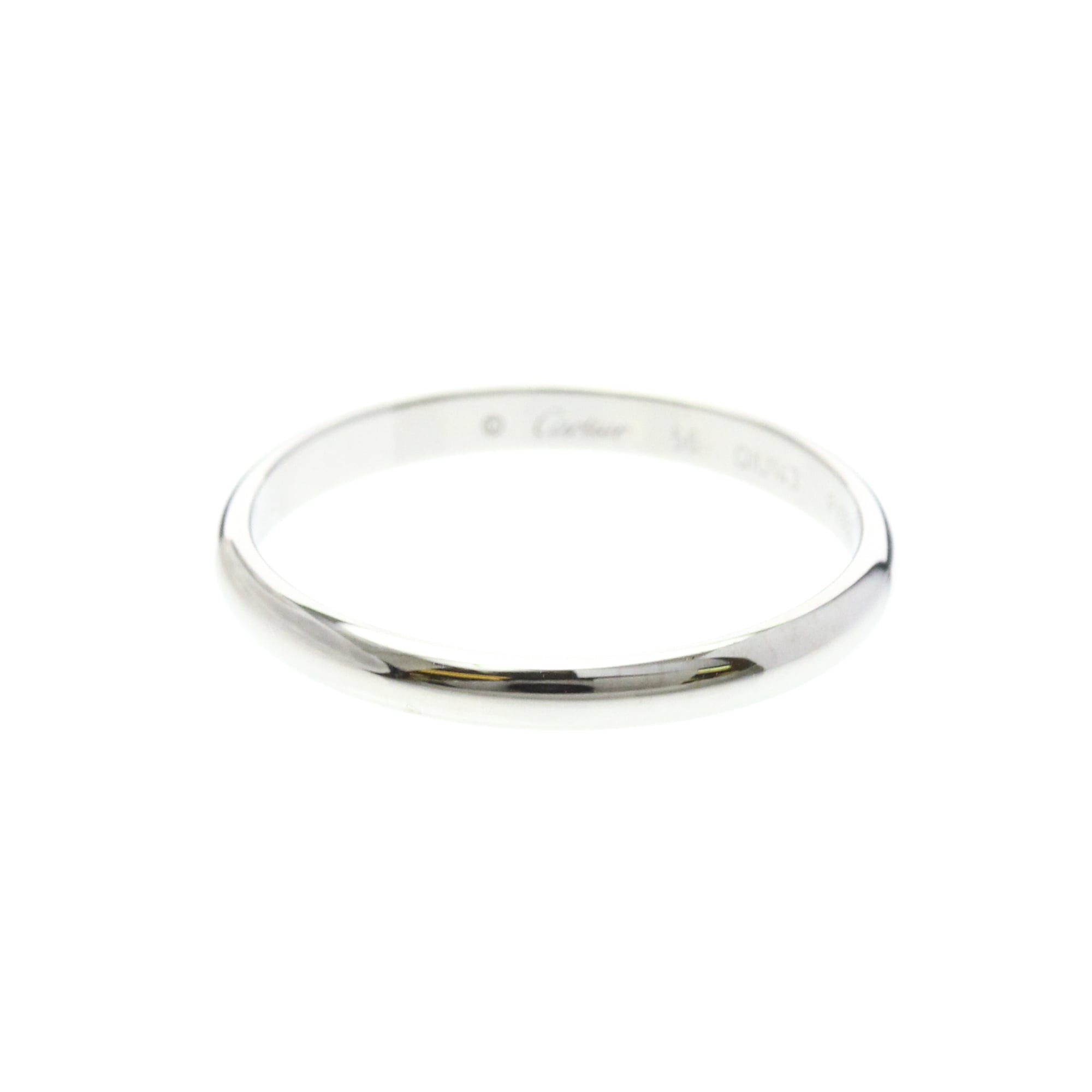 Rakuten - カルティエ(Cartier) 1895ウェディングリング プラチナ ファッション 無し バンドリング シルバー【中古】