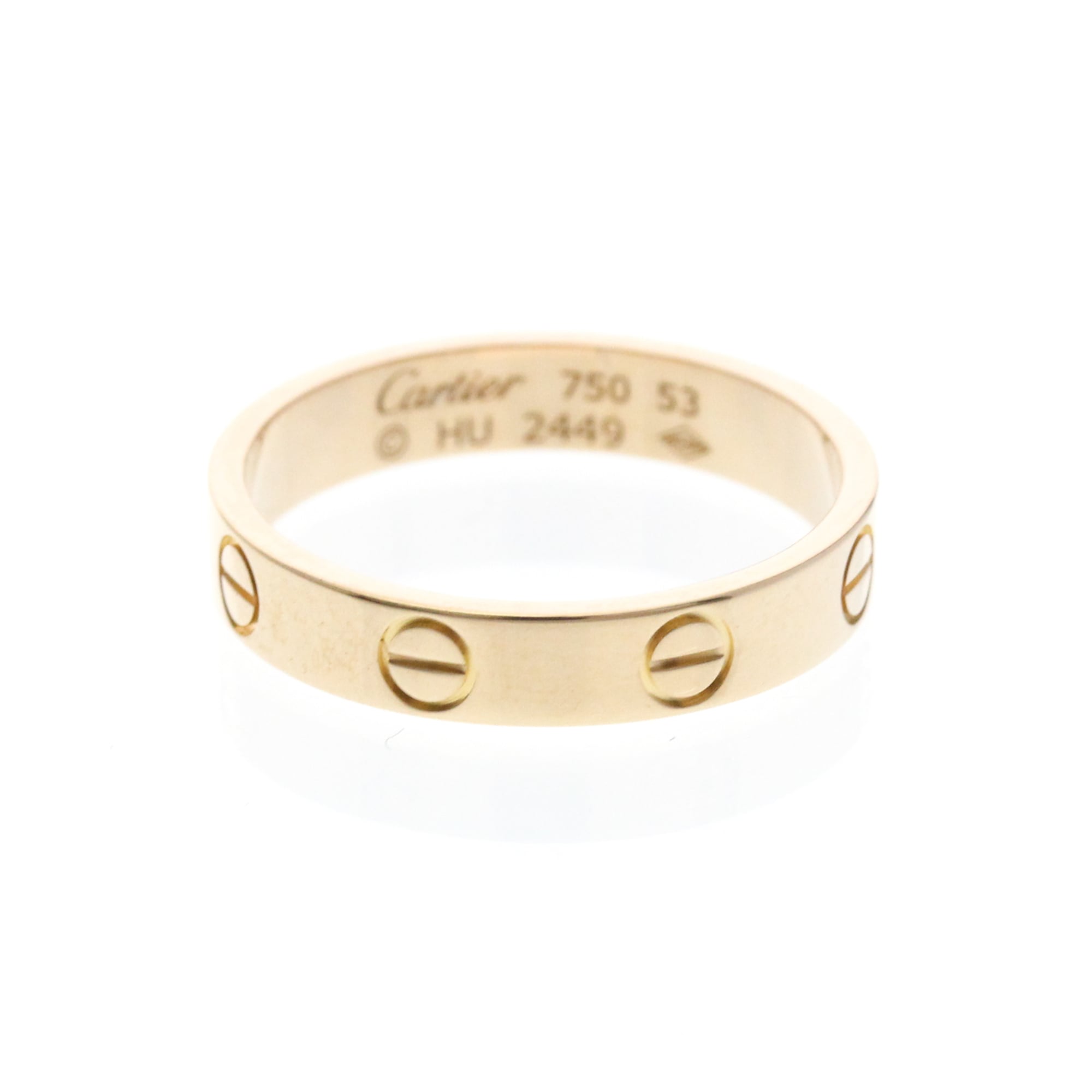 カルティエ(Cartier) ミニラブリング K18ピンクゴールド(K18PG) ファッション 無し バンドリング ピンクゴールド(PG)【中古】