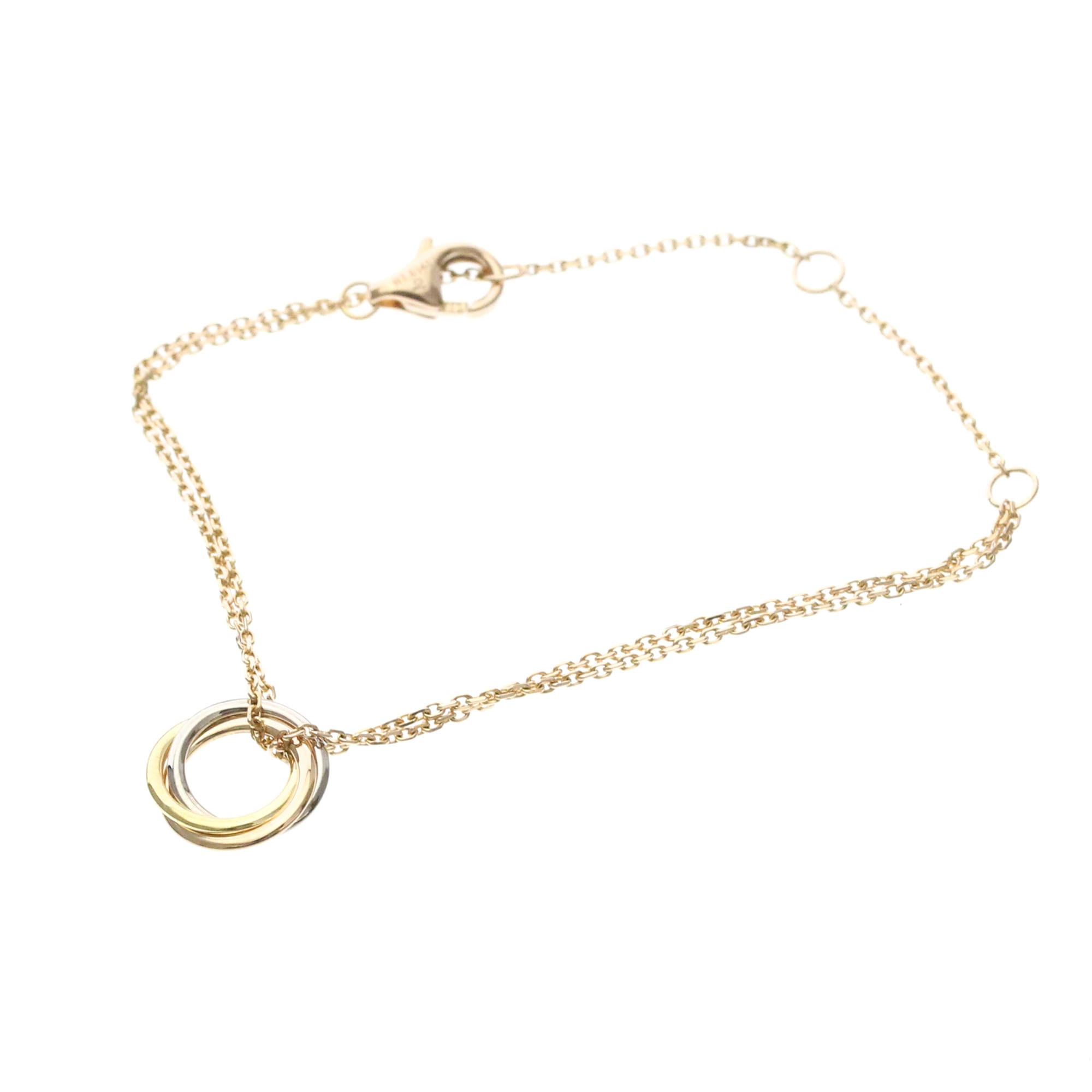 Rakuten - カルティエ(Cartier) ベビートリニティ ブレスレット K18イエローゴールド(K18YG),K18ピンクゴールド(K18PG),K18ホワイトゴールド(K18WG) 無し チャームブレスレット ゴールド【中古】