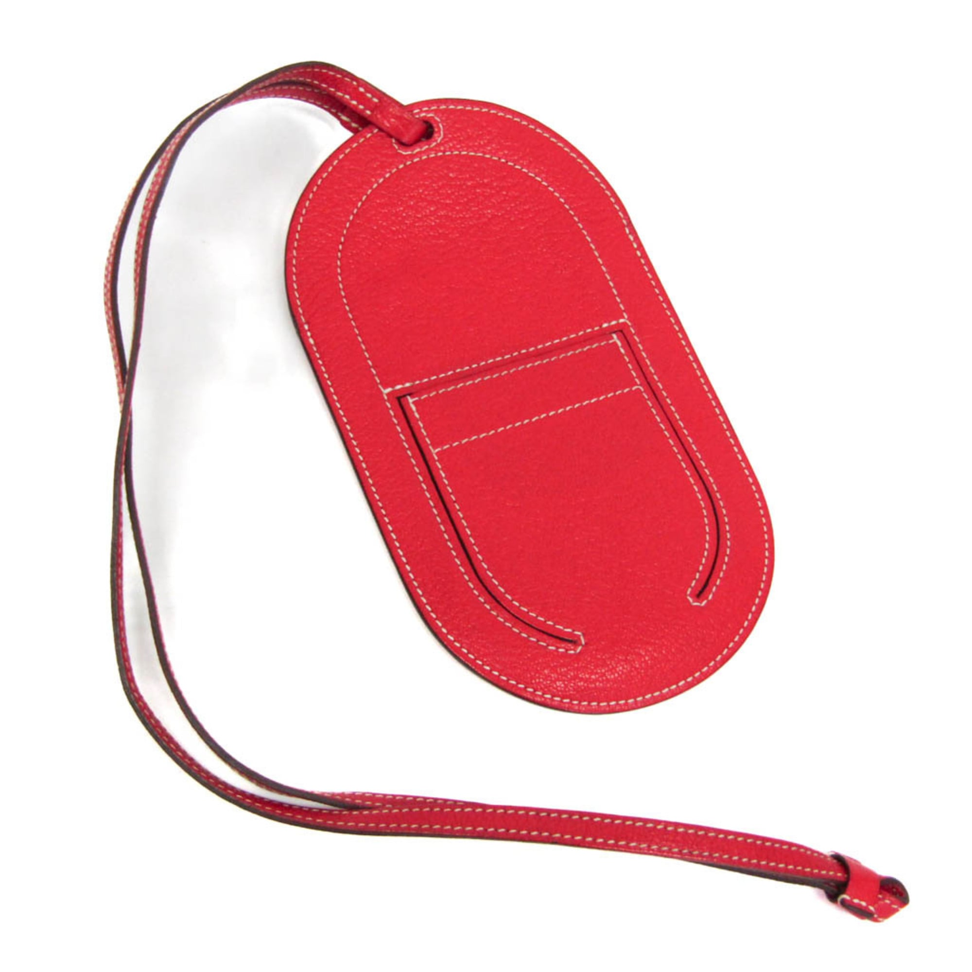 エルメス(Hermes) インザループ トゥーゴーPM スマートフォンケース レディース シェーブル ポーチ レッド【中古】