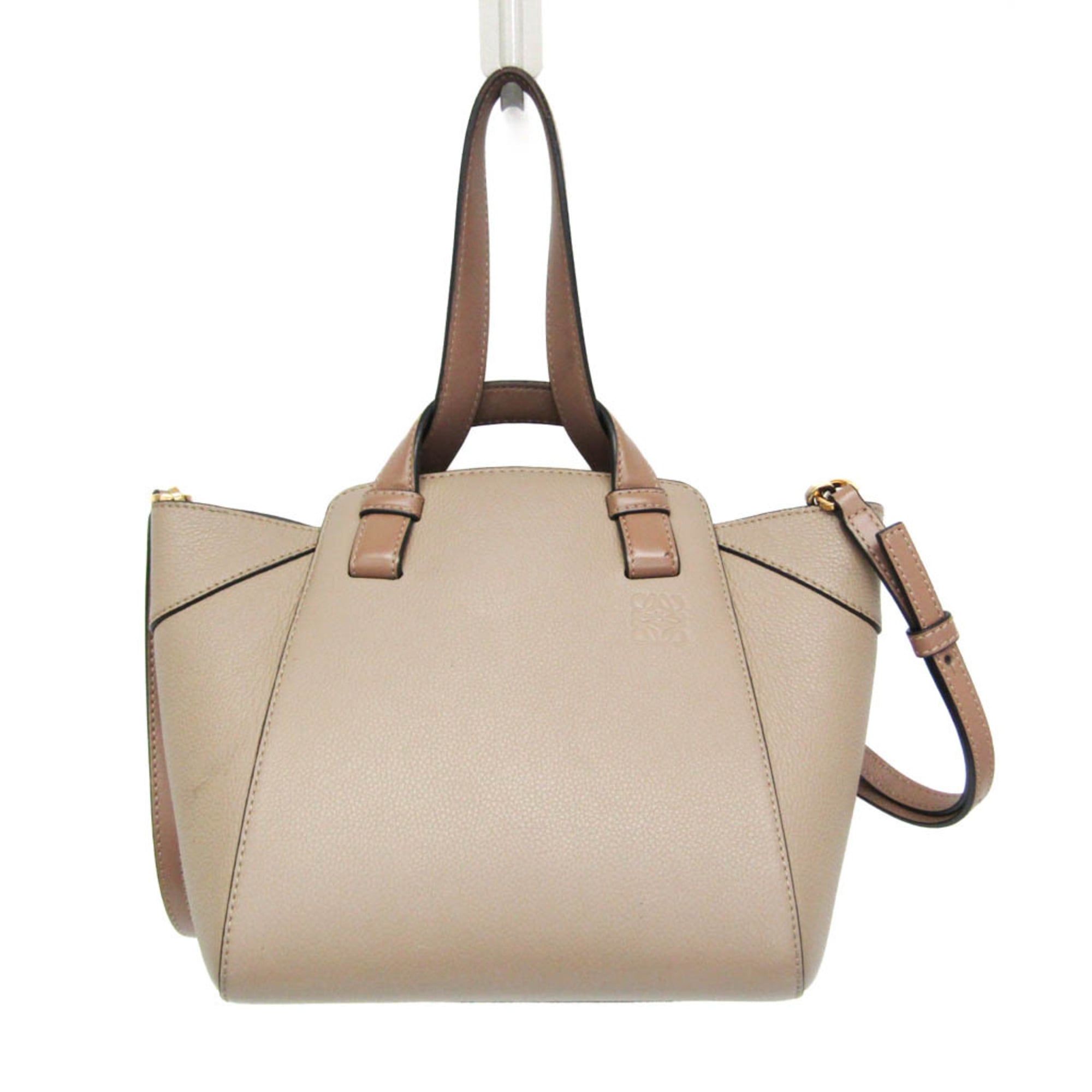 Rakuten - ロエベ(Loewe) ハンモック ナゲット レディース レザー ハンドバッグ,ショルダーバッグ ライトベージュ【中古】