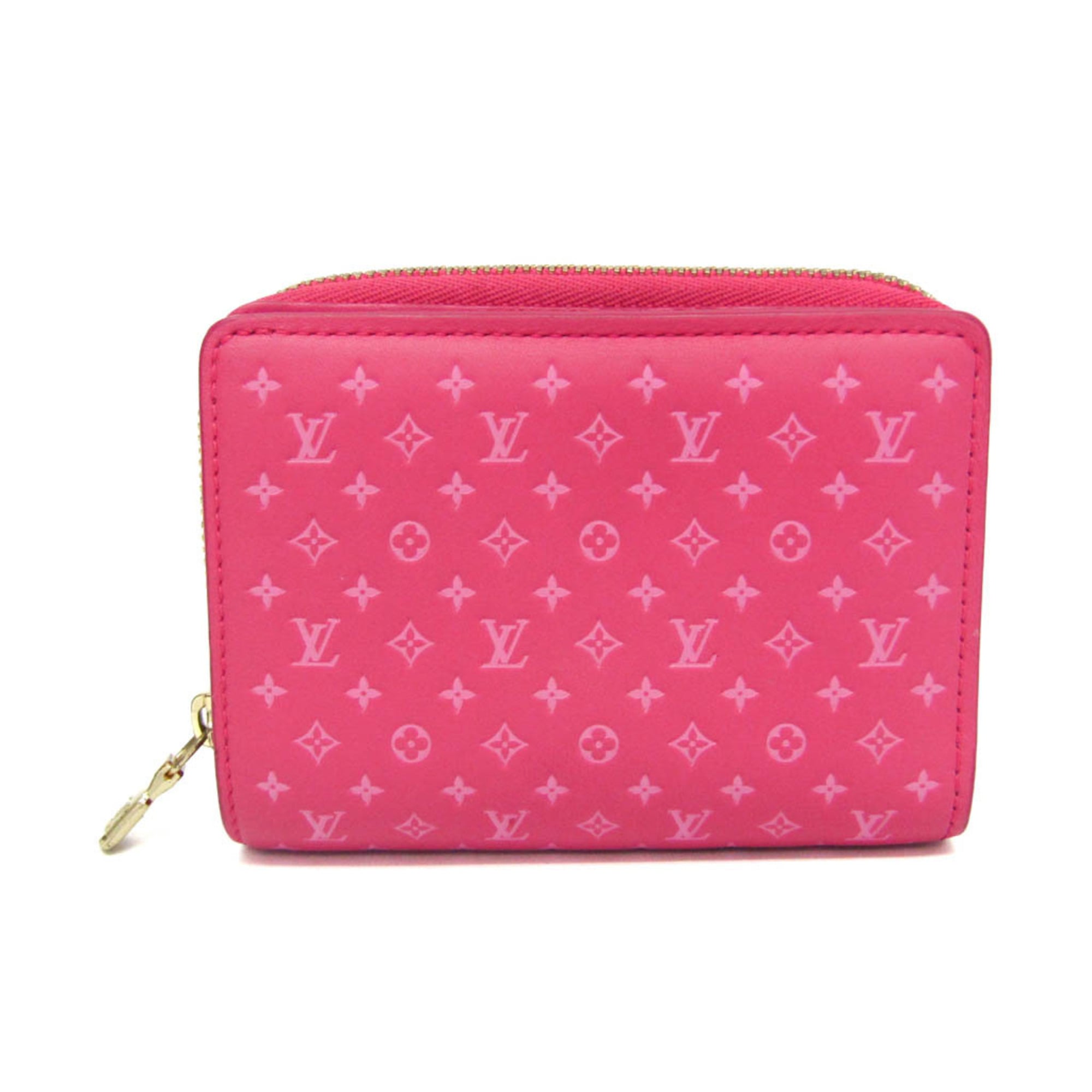 Rakuten - ルイ・ヴィトン(Louis Vuitton) ポルトフォイユ・ルー M82357 レディース 型押しカーフ 財布（二つ折り） ピンク【中古】