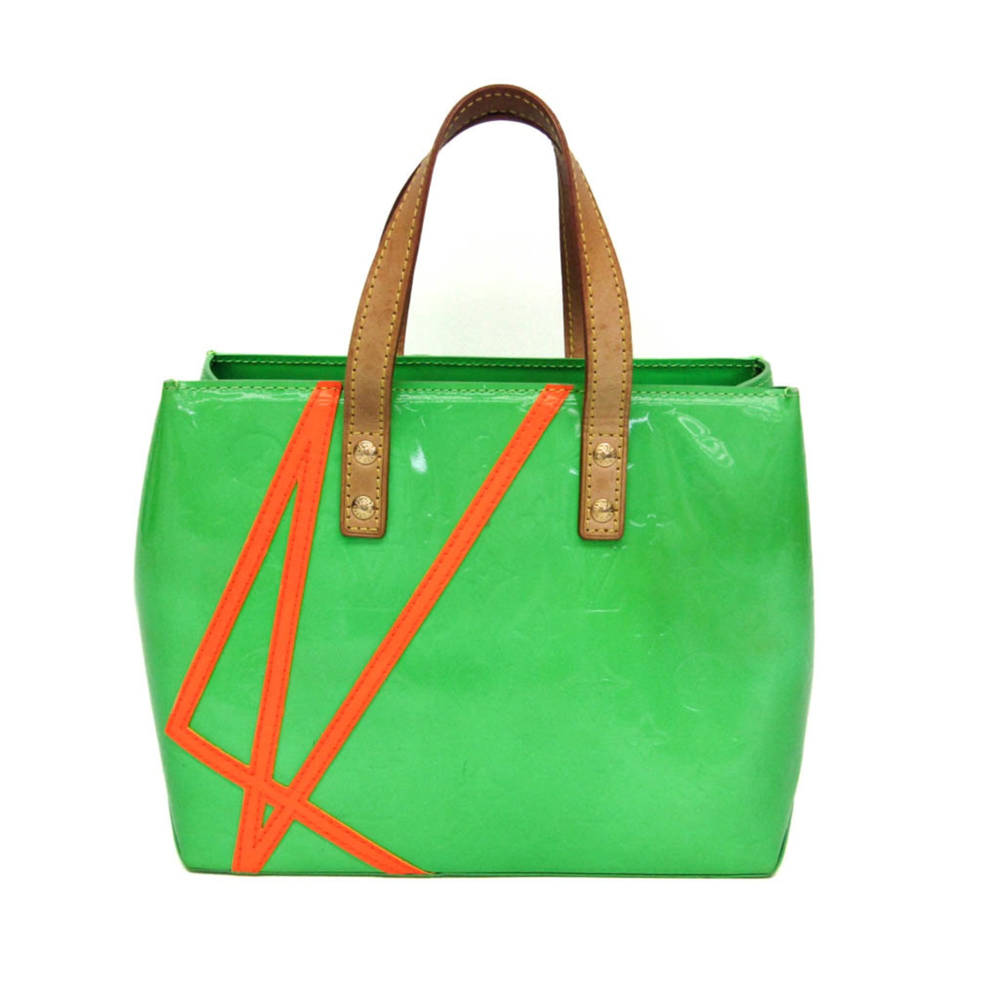 Rakuten - ルイ・ヴィトン(Louis Vuitton) ヴェルニ リード PM フルオ ロバート・ウィルソン コラボ M91904 レディース ハンドバッグ グリーン,オレンジ【中古】