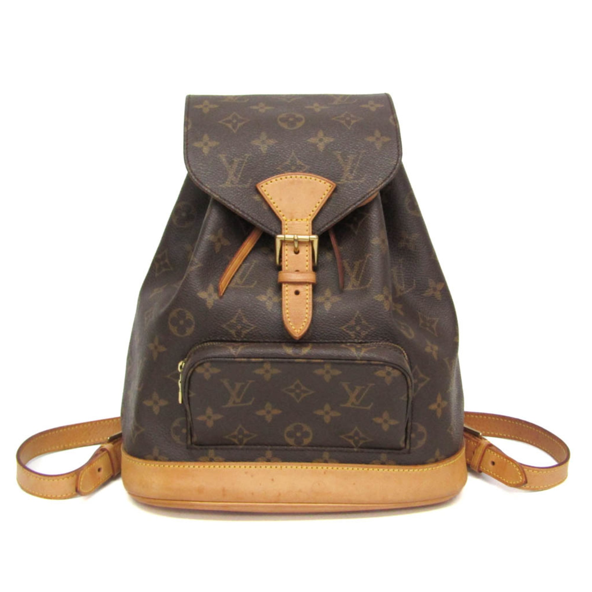 ルイ・ヴィトン(Louis Vuitton) モノグラム モンスリ MM M51136 レディース リュックサック ブラウン【中古】