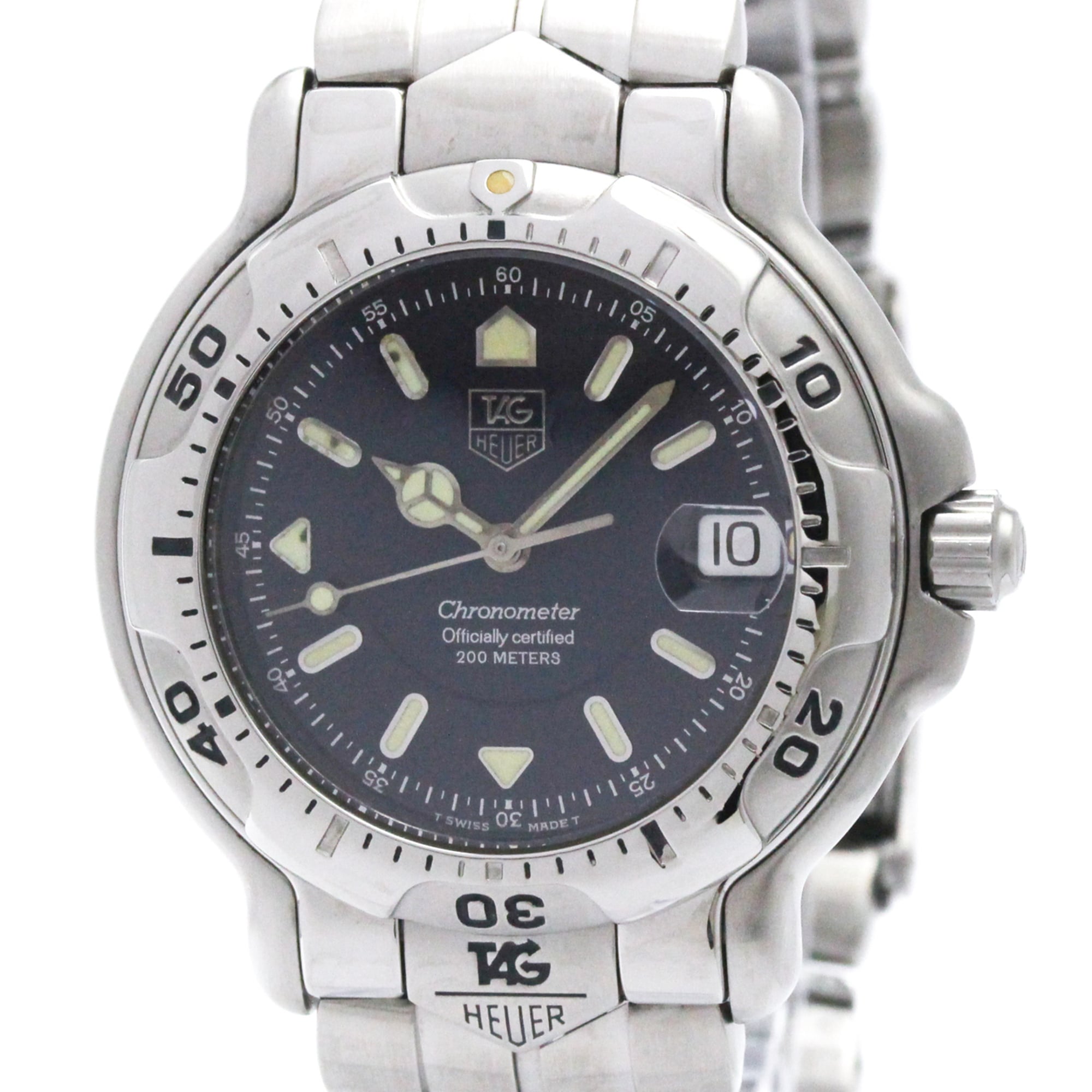 タグホイヤー (TAG HEUER) 6000 クロノメーター ステンレススチール 自動巻き メンズ 時計 WH5113 (外装仕上げ済み)【中古】