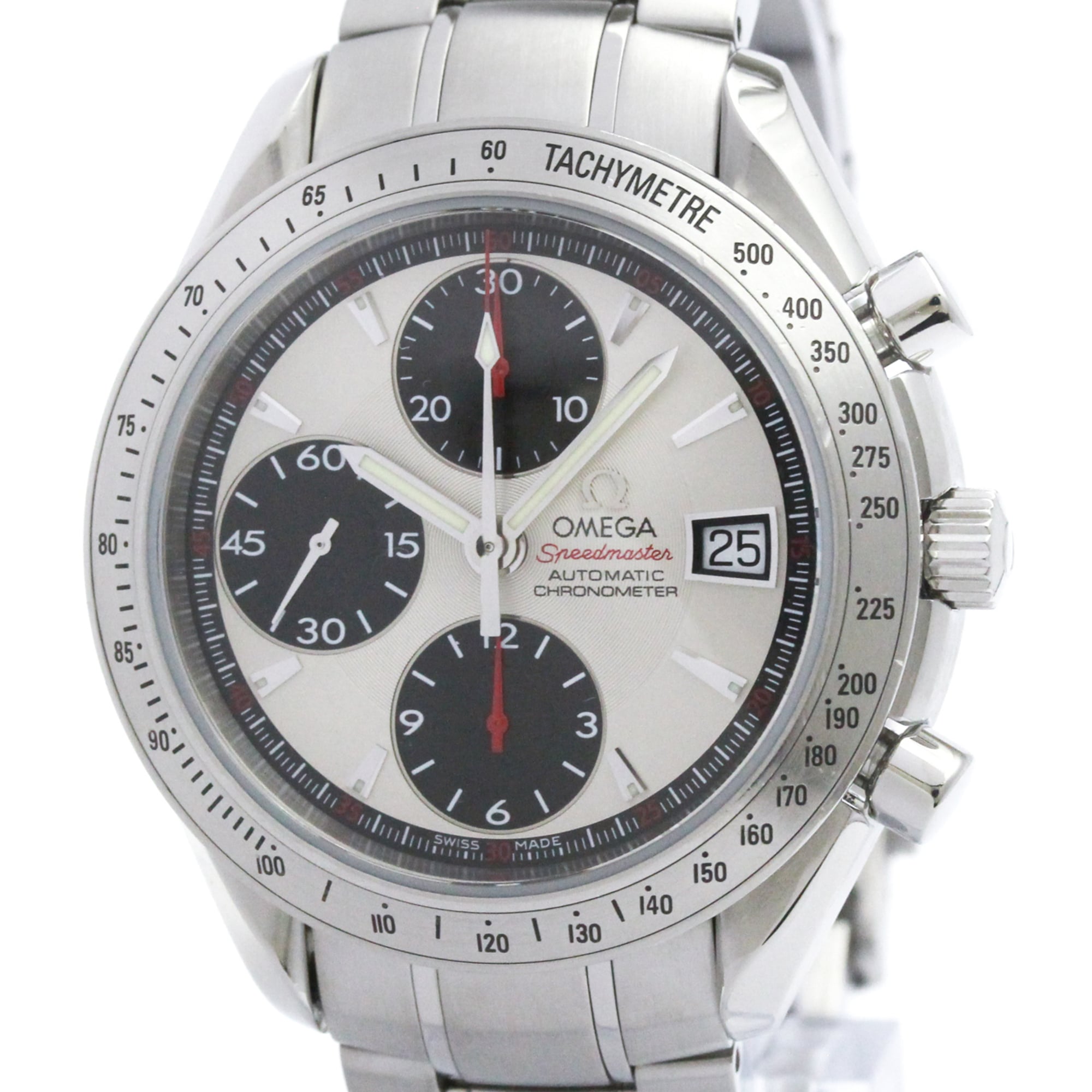 オメガ (OMEGA) スピードマスター デイト ステンレススチール 自動巻き メンズ 時計 3211.31 (外装仕上げ済み)【中古】