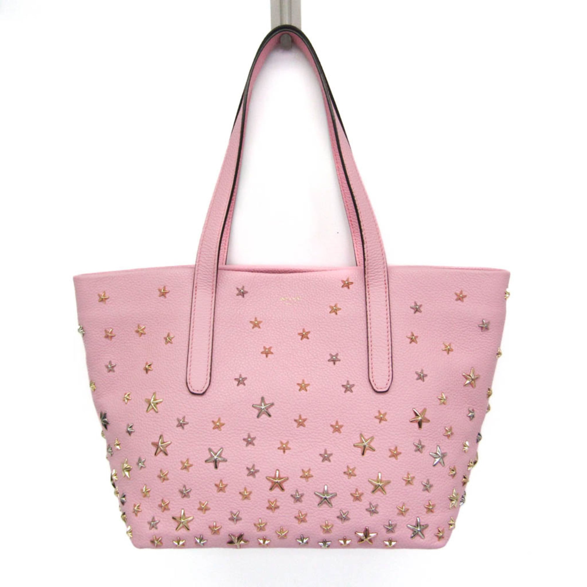 Rakuten - ジミーチュウ(Jimmy Choo) ソフィア スモール メンズ,レディース レザー スタッズ トートバッグ ピンク【中古】