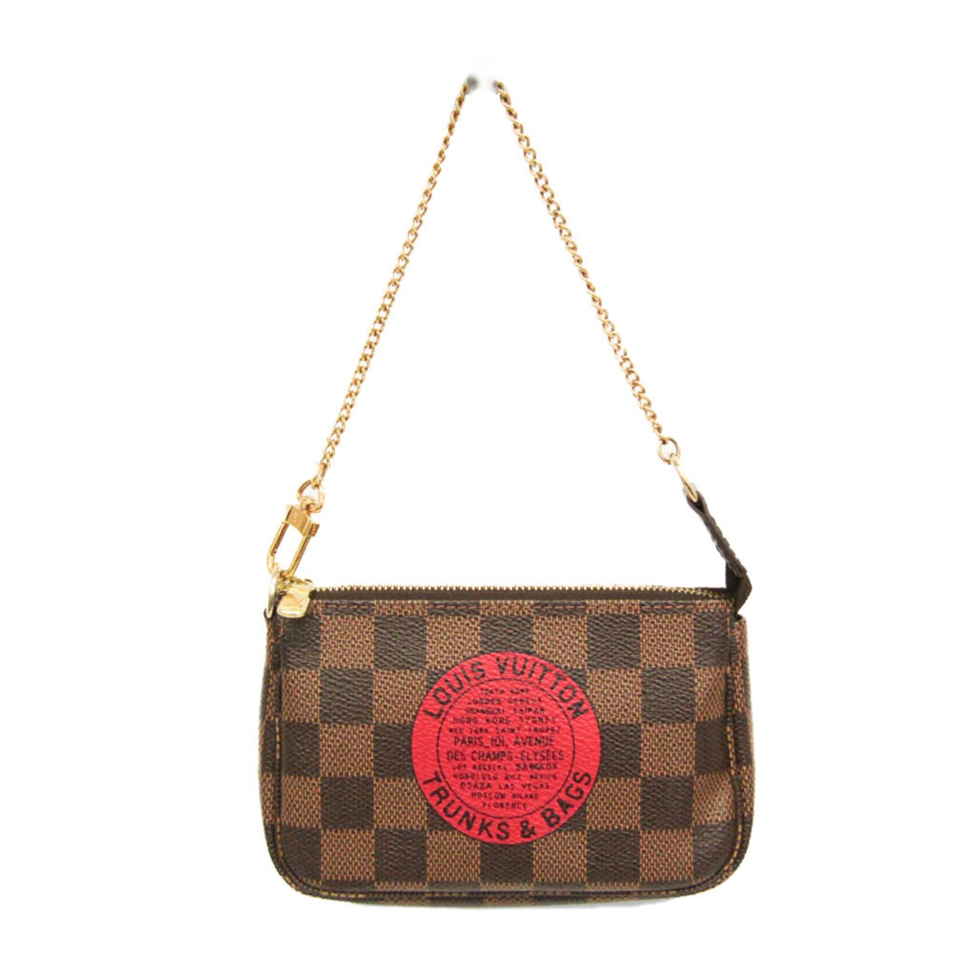 Rakuten - ルイ・ヴィトン(Louis Vuitton) ダミエ ミニ ポシェット アクセソワール T&B N58011 レディース ハンドバッグ エベヌ【中古】