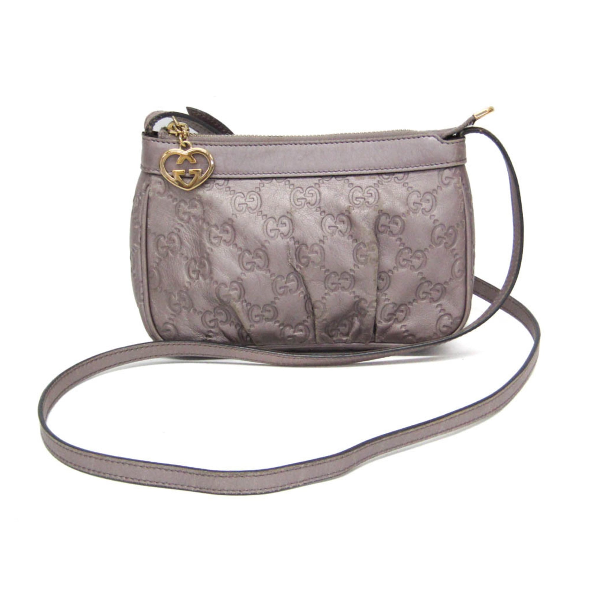 グッチ(Gucci) グッチッシマ 256899 レディース レザー ショルダーバッグ ライトパープル
