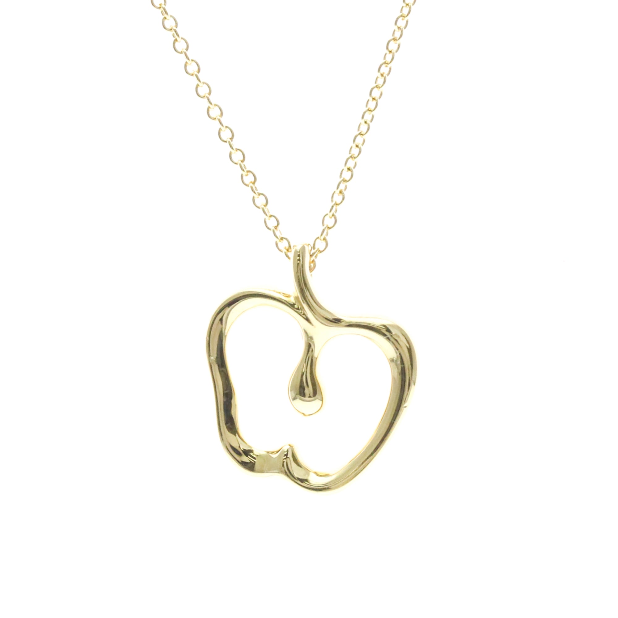 Tiffany & Co. K18 Yellow Gold (K18YG) Necklace (Gold) Apple Necklace - Men's/Women's Fashion Necklace (Used)