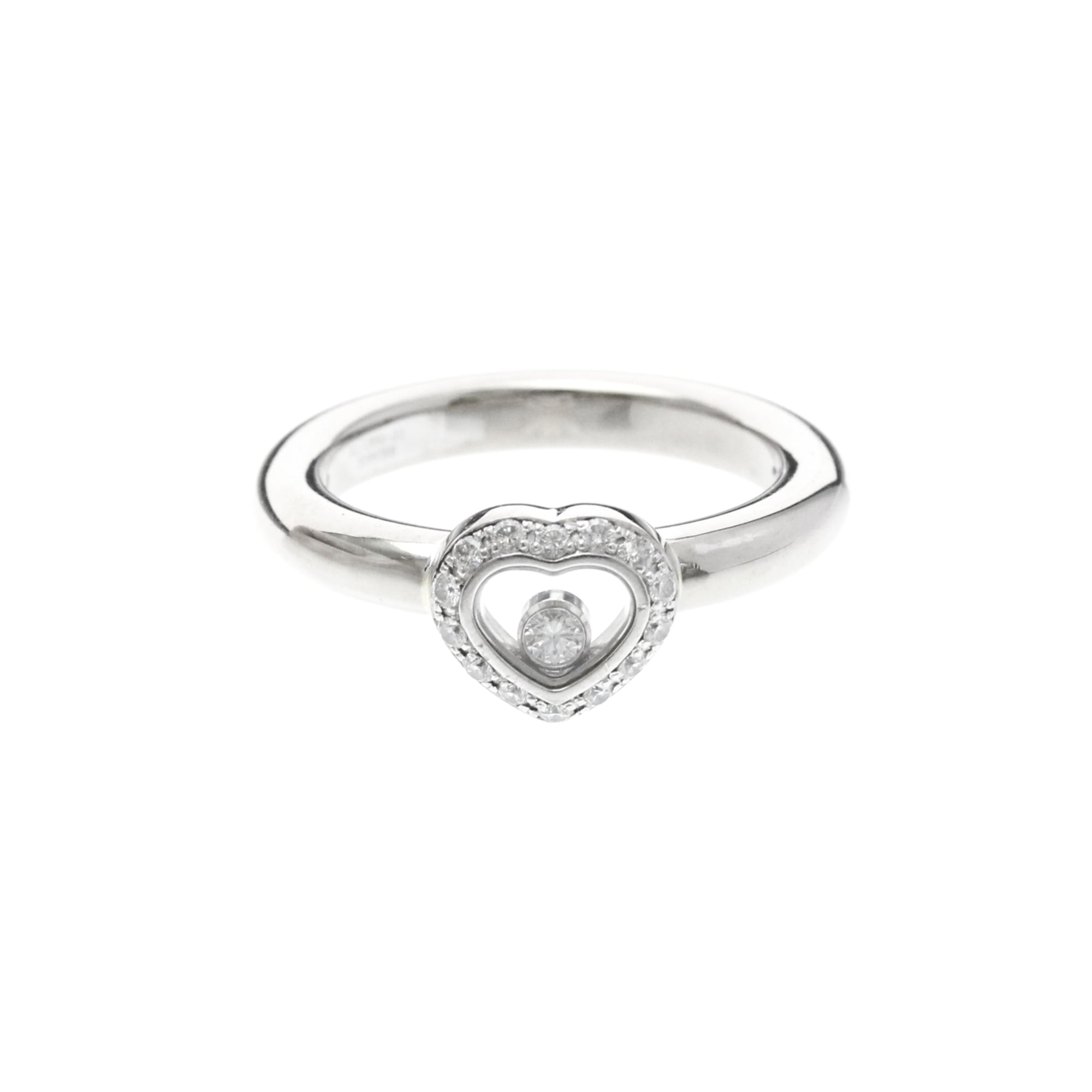 ショパール(Chopard) ハッピーダイヤモンド ハート リング 82/2890 K18ホワイトゴ ...
