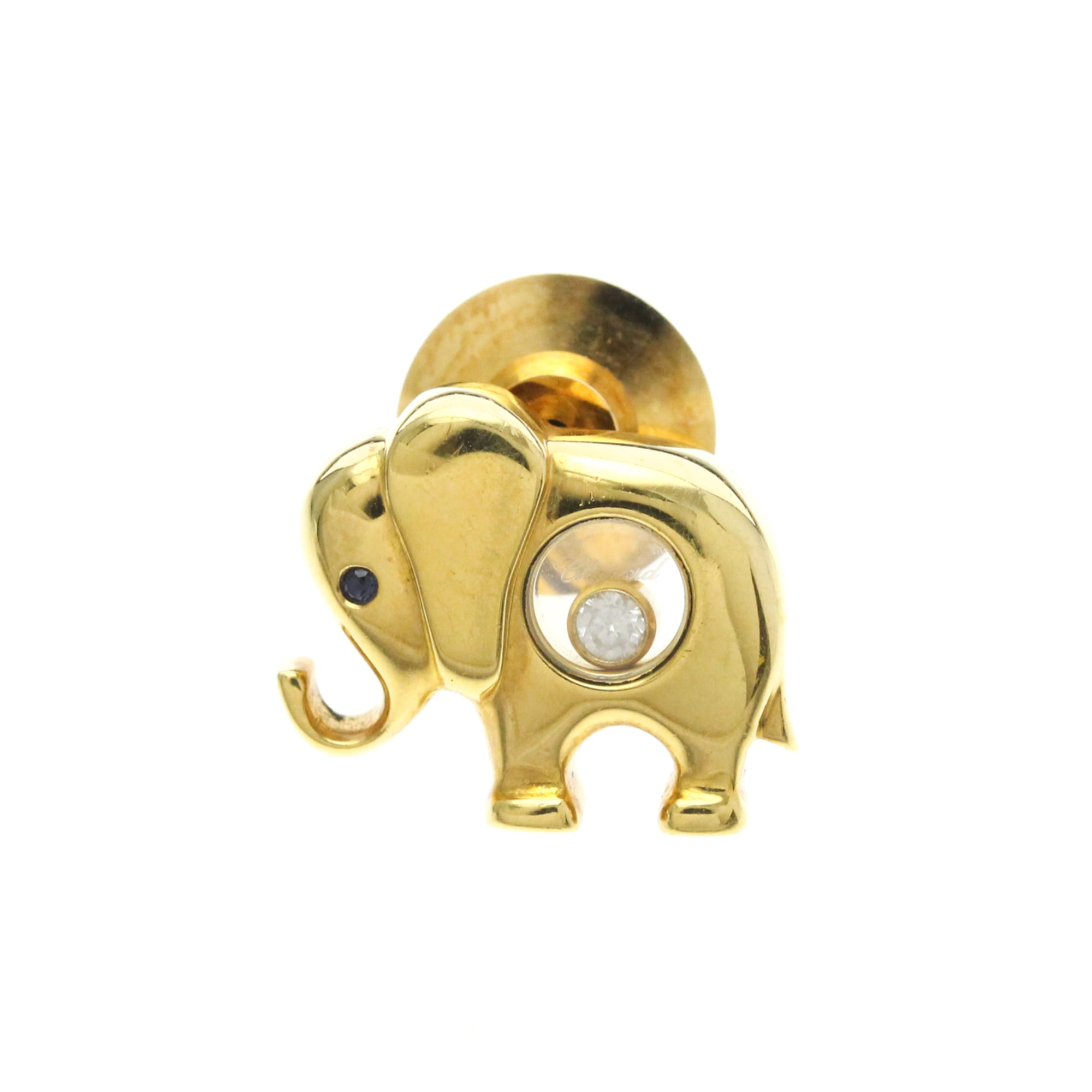 ショパール(Chopard) ハッピーダイヤモンド エレファント ブローチ 90/2189 K18イ ...