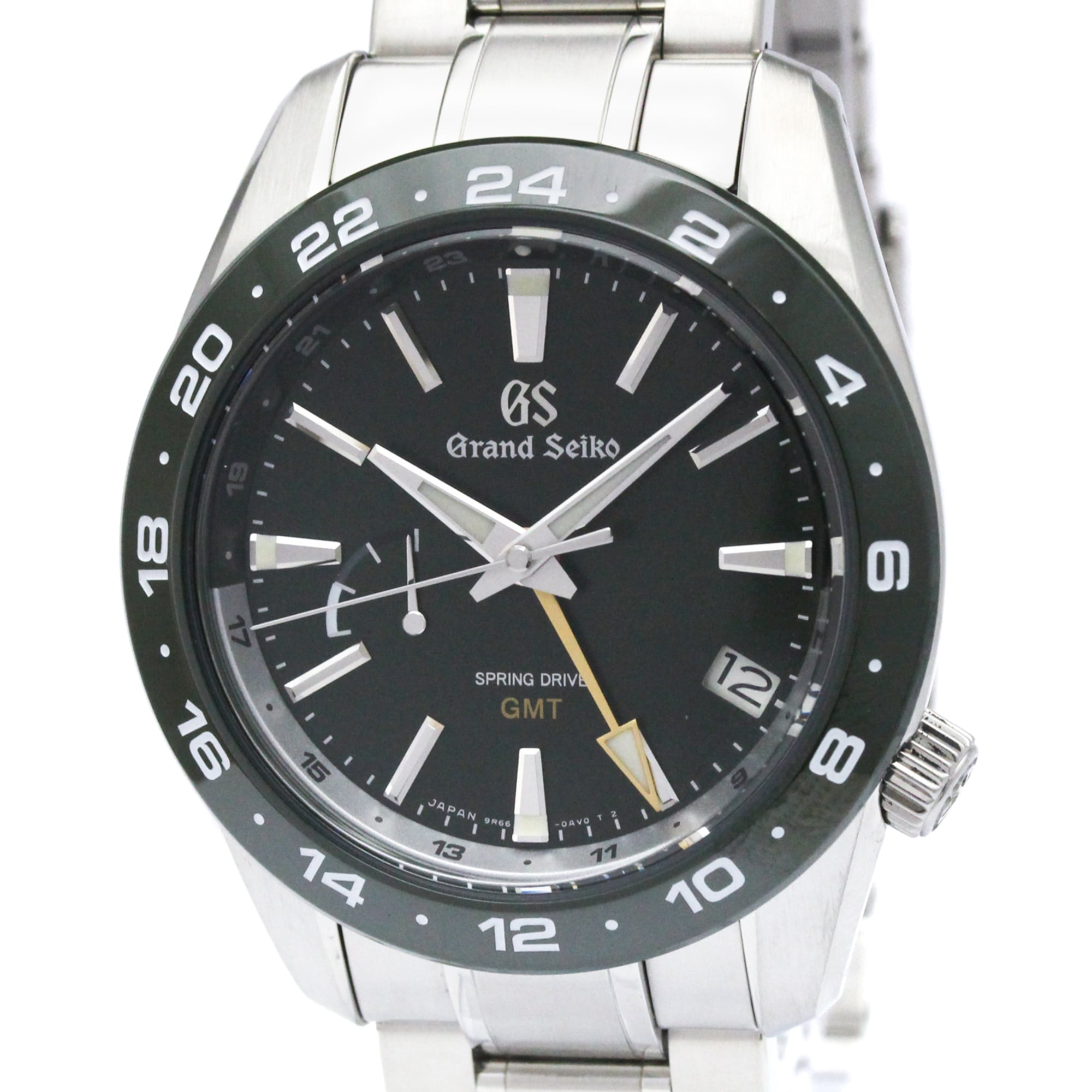 グランドセイコー (GRAND SEIKO) GMT スプリングドライブ ステンレススチール メンズ 時計 SBGE257(9R66-0BB0) (外装仕上げ済み)【中古】