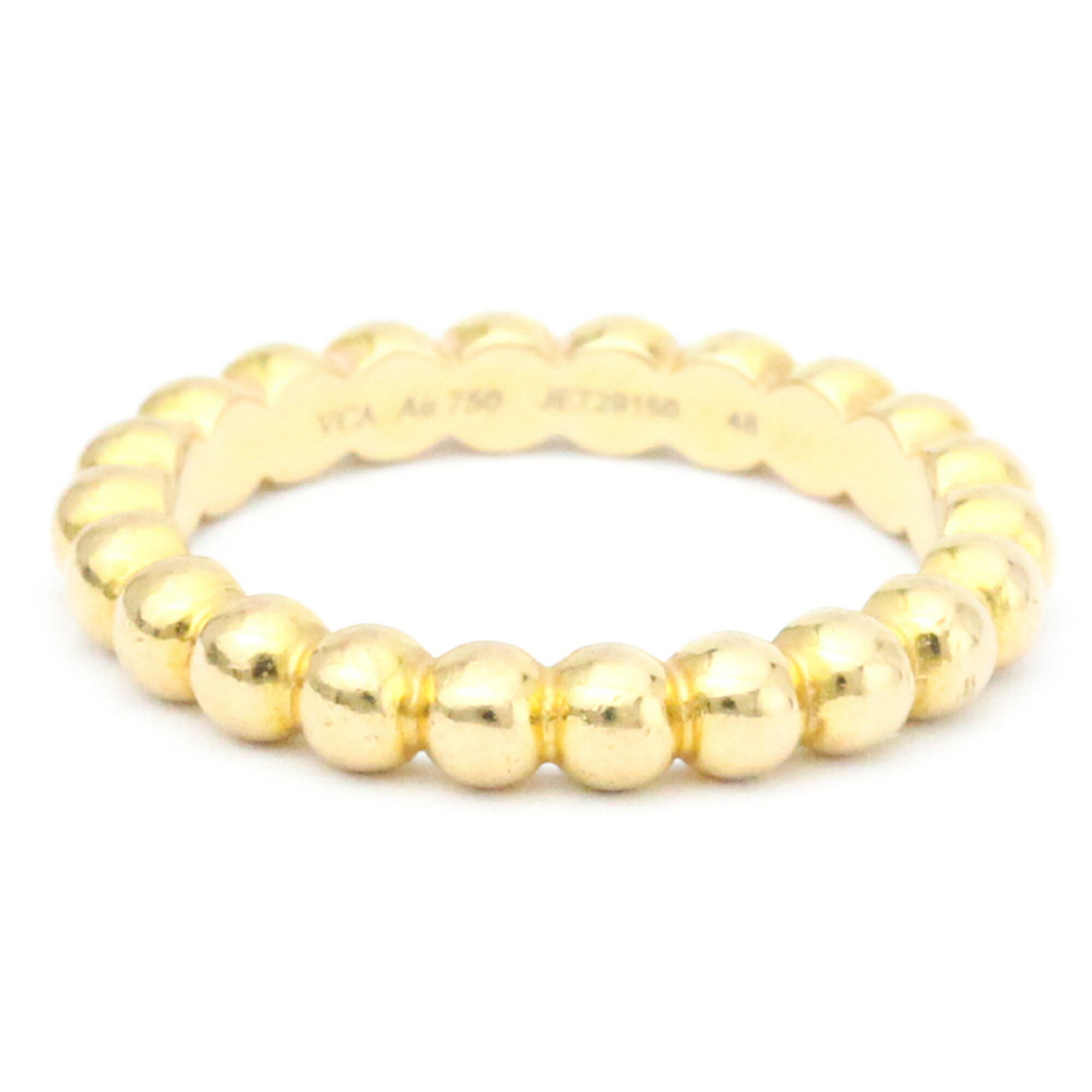 ヴァン・クリーフ＆アーペル(Van Cleef & Arpels) ペルレ リング ミディアム K18ピンクゴールド(K18PG) ファッション 無し バンドリング ピンクゴールド(PG)【中古】のサムネイル