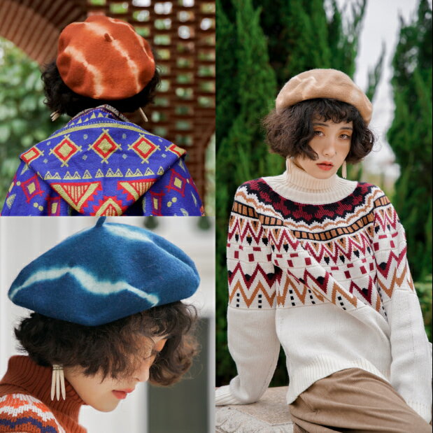 即納 ベレー帽 レディース 帽子 キャップ 冬 フェルト あ