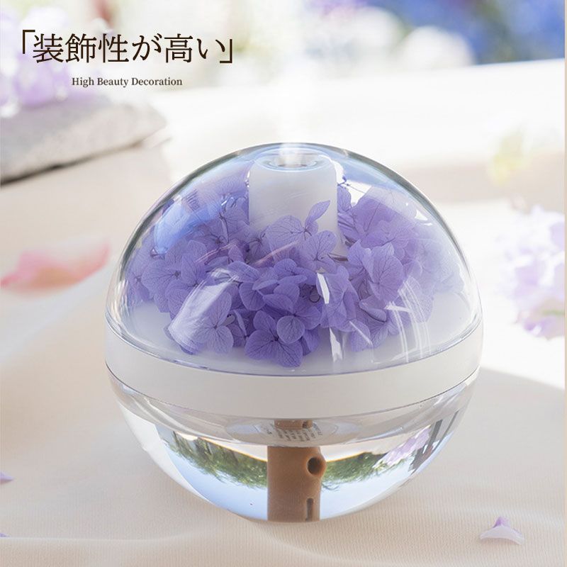 加湿器 フラワー ナイトライト 加湿器 小型 ポータブル USB ミニ デスクトップ ベッドサイド アンビエント ランプ ギフト 加湿器 おしゃれ USB グッズ プレゼント 贈り物 全3色