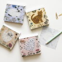\ポイント2倍+クーポン/松尾ミユキ メモパッド|メモ帳 おしゃれ かわいい 動物 猫 ネコ フラワー シンプル 大人 上品 花|MATOKA マトカ