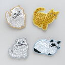 \ポイント2倍+クーポン/松尾ミユキ ブローチ|BROOCH おしゃれ かわいい 動物 猫 ネコ シンプル 大人 上品 刺繍 ダイカット アクセサリー|MATOKA マトカ