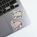 \ポイント2倍+クーポン/MINIMINI ミニミニ ダイカットステッカー|STICKER シール ステッカー 可愛い おしゃれ 動物 アニマル スマホケース ...