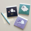 \ポイント2倍+クーポン/OBAKE おばけ メモパッド|メモ帳 おしゃれ かわいい シンプル オバケ ゴースト ポップ カラフル 正方形 折り紙 ラッピング ...