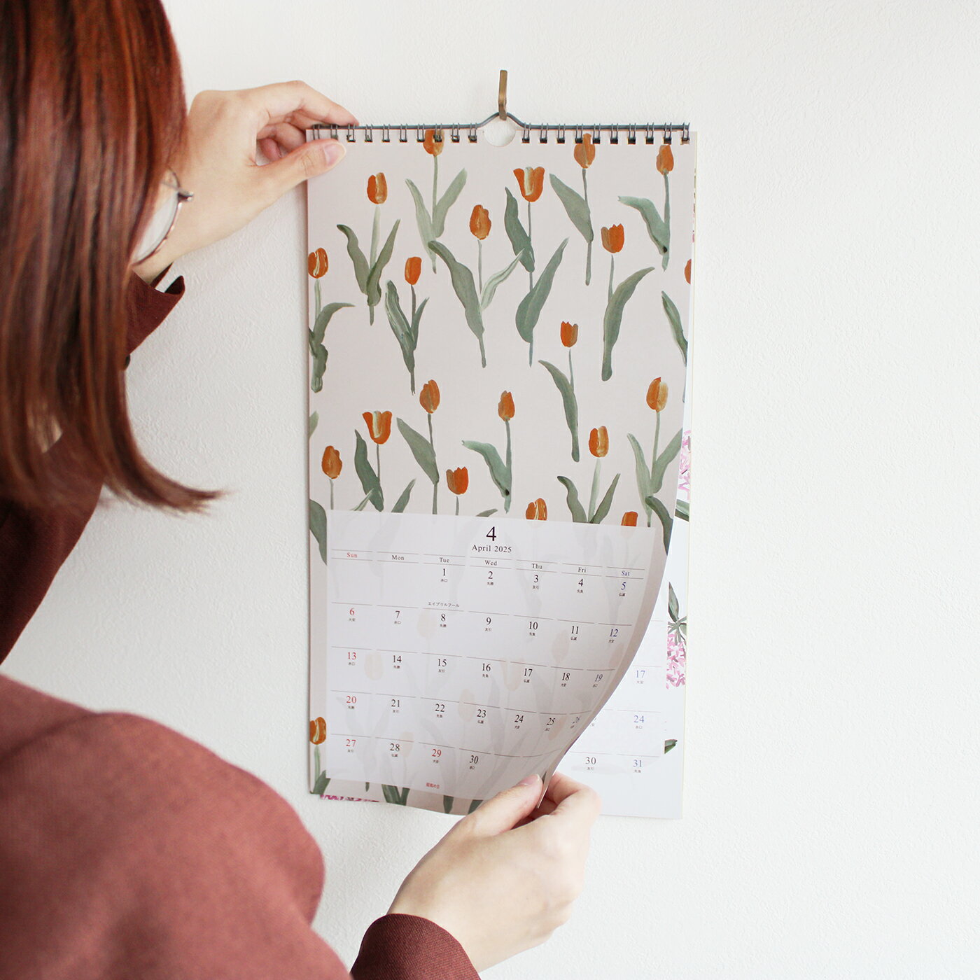 ＼ポイント2倍＋クーポン／MATOKA マトカ 2025年 壁掛けカレンダー（日曜始まり）『MEMOIRE｜メモワール（大槻優美）』植物 動物 花