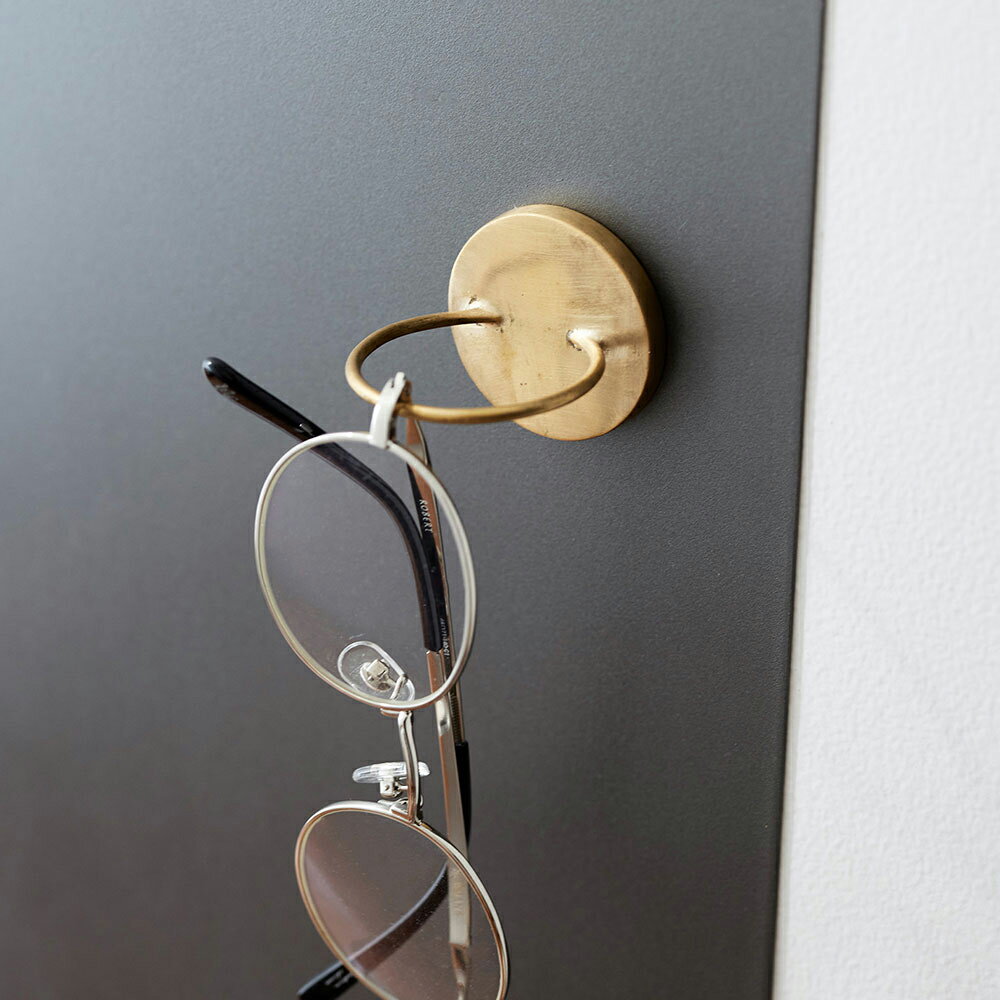 ＼P2倍＋クーポン／BRASSのマグネットリングフック｜真鍮 シンプル ディスプレイ インテリア 雑貨 おし..