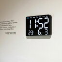 \ポイント2倍+クーポン/LED CLOCK Viento|時計 壁掛け時計 置き時計 アラーム オート 黒 クロック リモコン ストップウォッチ カウントダウン 自動表示 サマータイム 日付表示 明るさ調整 24/12時間表示切替 大きめ|TRI SLOWER