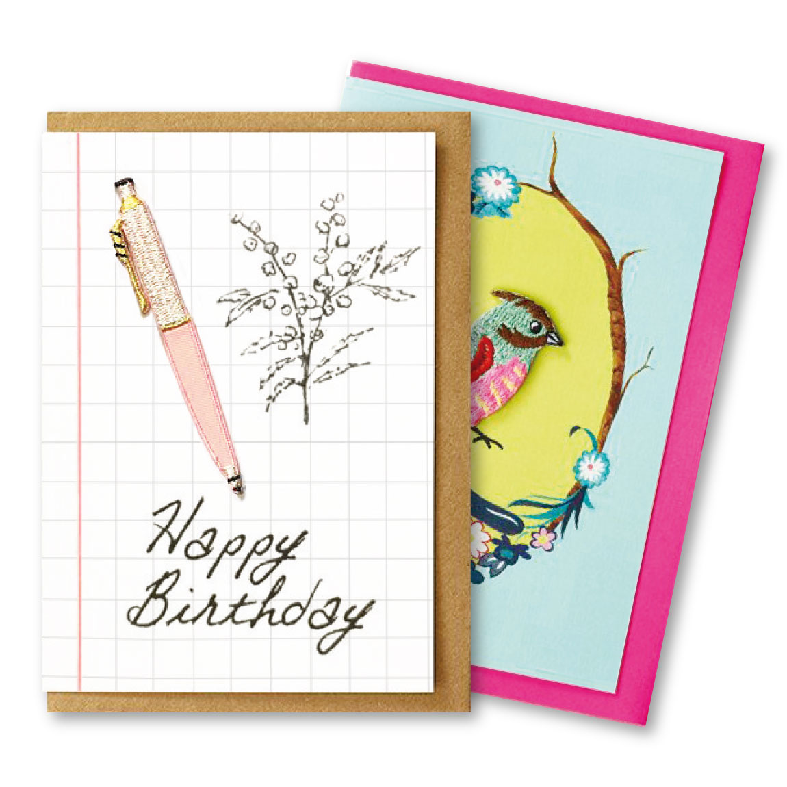 \P2倍+クーポン/PETRA BOASE ペトラボーズ 刺繍ワッペン付き グリーティングカード・B|メッセージカード ギフト 誕生日 プレゼント MATOKA...