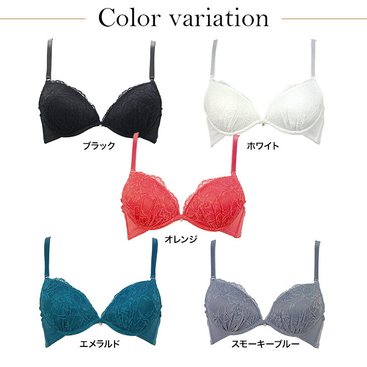 【在庫一掃SALE】 48%OFF ストレッチレース ブラ＆ショーツ2枚セット 花柄 総レース＆タンガショーツ Tバック レディース 5色 (2)