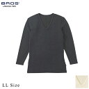 【エントリー&2点購入でP5倍★3点で10倍】 20%OFF ワコール ブロス BROS メンズ 下着 男性用 吸湿発熱インナー 深めVネック 8分袖 GL62...
