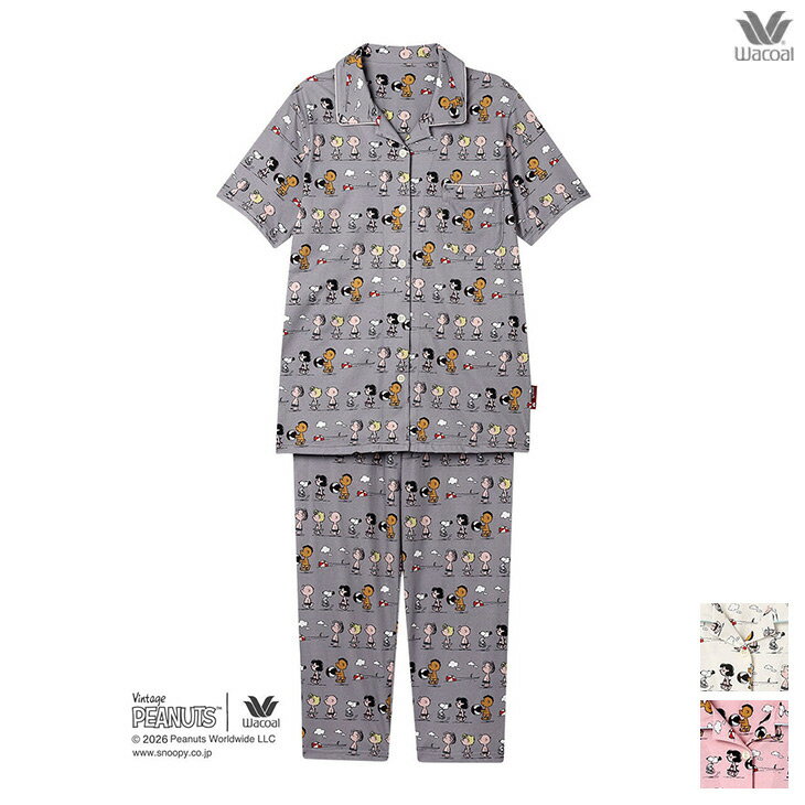 Cotton - 10%OFF スヌーピー PEANUTS ピーナッツ ワコール wacoal レディース パジャマ ルームウェア 部屋着 春夏 FDT167