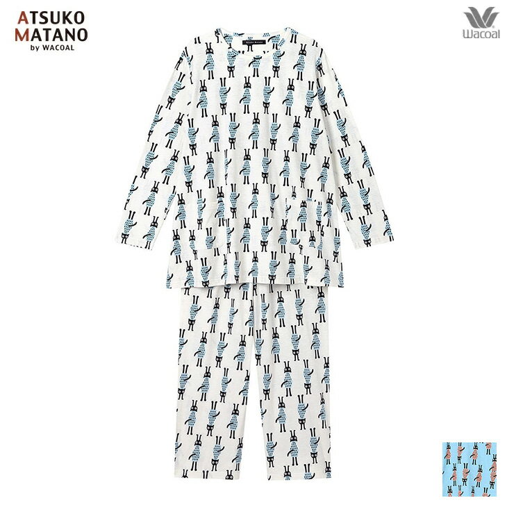 Rakuten - 10%OFF マタノアツコ ワコール wacoal パジャマ ルームウェア ナイトウェア 寝間着 部屋着 レディース 長袖 逆立ちしている猫のプリント HDX503