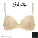 15%OFF サルート Salute ワコール Wacoal ブラジャー 00シリーズ P-UPブラ 3/4 DEFカップブラ BTJ400 定番