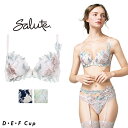 【エントリー&3点購入でP10倍★2点で5倍】 20%OFF サルート Salute ブラジャー プッシュアップブラ 3/4 DEFカップ 下着 ランジェリー ワコール Wacoal 22シリーズ BTJ422