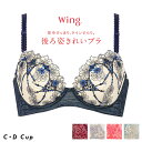 25%OFF ワコール Wacoal ウイング Wing 後ろ姿きれいブラ 3/4 KB2719 CDカップ 気になる背中の段差、ブラですっきりスムージング 脇高 ブラジャー 下着 インナー MA