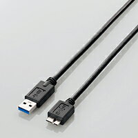 エレコム USB microBケーブル USB3.0 (A-microB) 1m ブラック USB3-AMB10BK